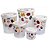 CONJUNTO COM 5 POTES MANTIMENTOS DECOR GRAOS ROSCA - Imagem 1