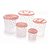 CONJUNTO COM 5 POTES MANTIMENTOS ROSCA DECORA CAMOM - Imagem 1