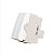 MÓDULO SLEEK INTERRUPTOR DUPLO SIMPLES BRANCO - Imagem 1