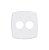 CONJUNTO PLUZIE BRANCO 4X4 ESPELHO 2 TOMADAS REDONDAS - Imagem 2