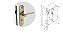 FECHADURA SOPRANO INTERNA HORUS ESPELHO ANTIQUE REF: 0300273615 - Imagem 1