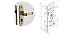 FECHADURA SOPRANO ICARO RETA EXT ANTIQUE BRASS ESP43 REF:03001079515 - Imagem 1