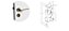 FECHADURA SOPRANO HORUS RETA EXT ANTIQUE BRASS ROS22 REF:03001078215 - Imagem 1