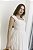 VESTIDO TRICOLINE COM LASTEX BRANCO - Imagem 2