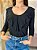 BLUSA BABADO ROSE PRETO - Imagem 2