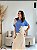 BLUSA COM DETALHE EM CROCHÊ AZUL - Imagem 2
