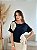 BLUSA COM DETALHE EM CROCHÊ PRETO - Imagem 1