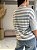 BLUSA LISTRADA AMORE AZUL/OFF - Imagem 3
