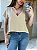BLUSA ANTONIA MANGA CURTA BEGE - Imagem 1