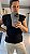 BLUSA COM DETALHE BOLSO CROCHÊ PRETO - Imagem 2