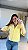 CAMISA CROPPED TRICOLINE AMARELO - Imagem 1