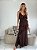 VESTIDO BABADOS MARROM - Imagem 1