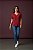 BLUSA DECOTE V GUIPIR VERMELHO - Imagem 2