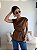 BLUSA CETIM ANA MARROM - Imagem 1
