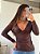 BLUSA CACHECOUER OLIVIA MARROM - Imagem 1
