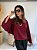 BLUSA AMPLA BRUNA BURGUNDY - Imagem 1