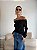 BLUSA RENDA OMBRO A OMBRO PRETA - Imagem 3