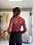 BLUSA XADREZ TULE BORDO - Imagem 4