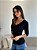 BLUSA COM RENDA DUDA PRETA - Imagem 1