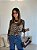 BLUSA MODAL ANIMAL PRINT MARROM - Imagem 1