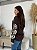 BLUSA MODAL FLOWERS MARROM - Imagem 3