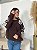 BLUSA MODAL FLOWERS MARROM - Imagem 2