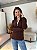 BLUSA MODAL ZIPER MARROM - Imagem 1