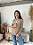 BLUSA MODAL ZIPER BEGE ESCURO - Imagem 1