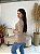 BLUSA MODAL ZIPER BEGE ESCURO - Imagem 2