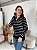 BLUSA MODAL LISTRADO PRETO - Imagem 2