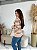 BLUSA MODAL LISTRADO BEGE - Imagem 2
