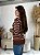 BLUSA MODAL LISTRADO MARROM - Imagem 3
