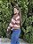 BLUSA MODAL LISTRA ROSA/MARROM - Imagem 2