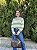 BLUSA MODAL LISTRA CINZA/AMARELO - Imagem 2