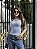 BLUSA MARCELLE MC AZUL - Imagem 1