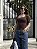 BLUSA MARCELLE MC MARROM - Imagem 4