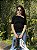 BLUSA CELINE ASSIMETRICA PRETO - Imagem 1