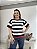 BLUSA LISTRADA MODAL MARINHO - Imagem 1