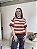 BLUSA LISTRADA MODAL VERMELHO - Imagem 1