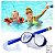 Snorkel com Kit de Mergulho com Respirador Praia Piscina Lazer INFANTIL - Imagem 2