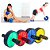 Roda Abdominal e Corda de Pular Musculação Exercícios Esporte Fitness - Imagem 2