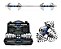 Maleta De Halteres Barra Anilhas Dumbbell Kit Completo até 20 KG - Imagem 3