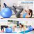 Bola De Pilates Fitness Yoga Academia Suiça 65cm - Imagem 2