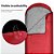 Saco de Dormir Impermeável Camping Mochila Ar Livre - Imagem 6