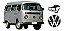 Emblema Logo Vw Kombi 1979/96 Saveiro Tampa Bola/g3 - Imagem 1