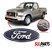 Emblema Grade Fd F250 F350 F4000 04/17 Alto Relevo Azul - Imagem 4
