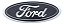Emblema Grade Fd F250 F350 F4000 04/17 Alto Relevo Azul - Imagem 1