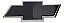 Emblema Grade Gravata Black Preto Chevrolet Blazer S10 09/12 - Imagem 1