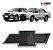 Emblema Grade Gravata Black Preto Chevrolet Blazer S10 09/12 - Imagem 3
