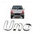 Emblema Escrita Uno Cromado Uno Mille 2004 2005 2006 2007 2008 2009 2010 - Imagem 1